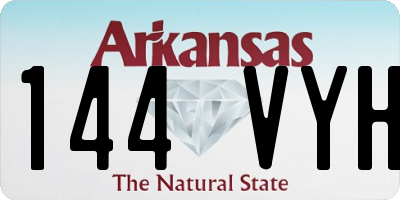 AR license plate 144VYH