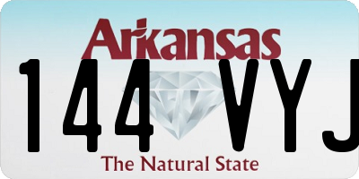 AR license plate 144VYJ