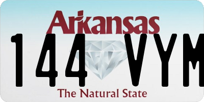 AR license plate 144VYM