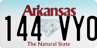 AR license plate 144VYO
