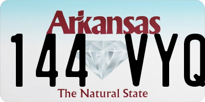 AR license plate 144VYQ