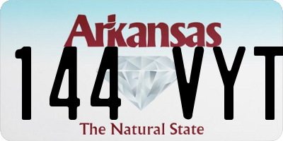 AR license plate 144VYT