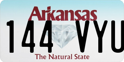 AR license plate 144VYU