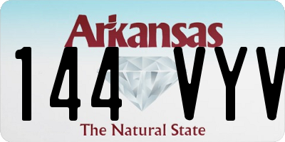 AR license plate 144VYV