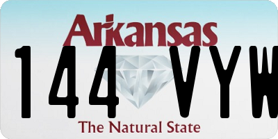 AR license plate 144VYW