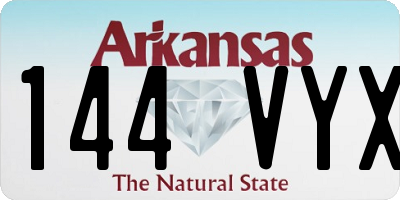 AR license plate 144VYX