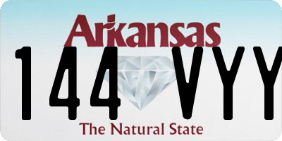AR license plate 144VYY