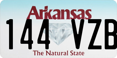 AR license plate 144VZB