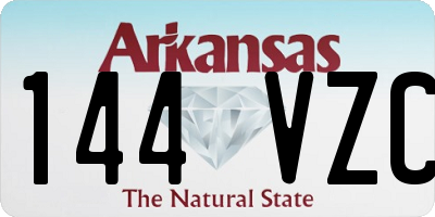 AR license plate 144VZC