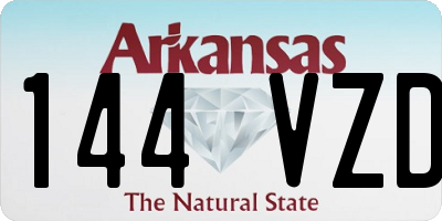 AR license plate 144VZD