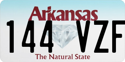 AR license plate 144VZF