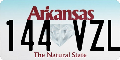AR license plate 144VZL