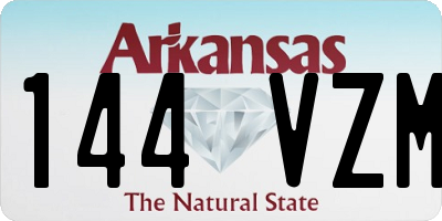 AR license plate 144VZM
