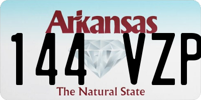 AR license plate 144VZP