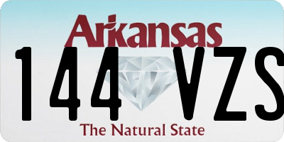 AR license plate 144VZS