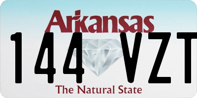 AR license plate 144VZT