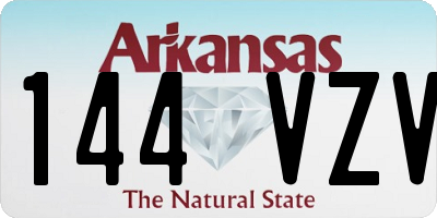 AR license plate 144VZV