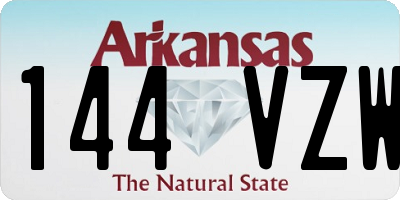 AR license plate 144VZW