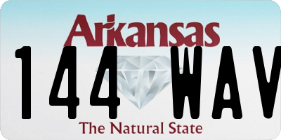 AR license plate 144WAV