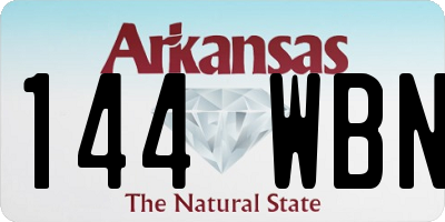 AR license plate 144WBN