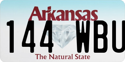 AR license plate 144WBU