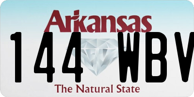 AR license plate 144WBV
