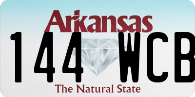AR license plate 144WCB