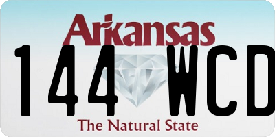 AR license plate 144WCD