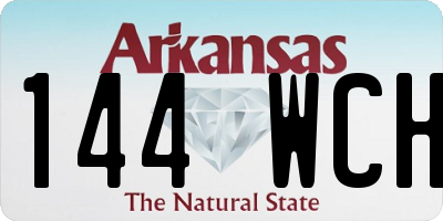 AR license plate 144WCH