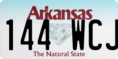 AR license plate 144WCJ