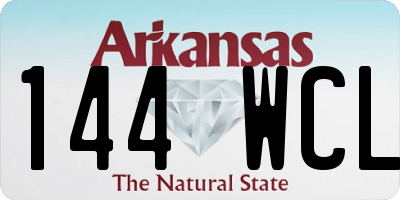 AR license plate 144WCL