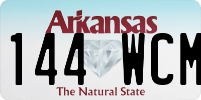 AR license plate 144WCM