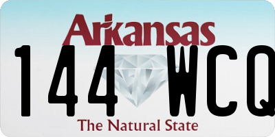 AR license plate 144WCQ
