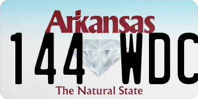 AR license plate 144WDC