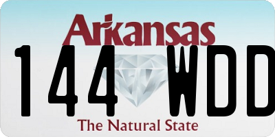 AR license plate 144WDD