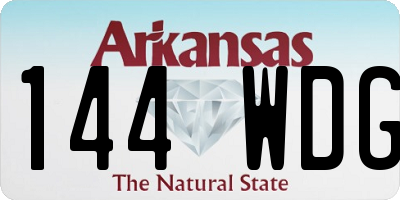 AR license plate 144WDG