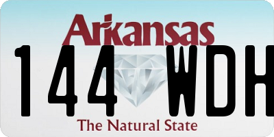 AR license plate 144WDH