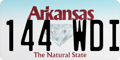 AR license plate 144WDI