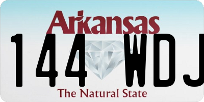 AR license plate 144WDJ