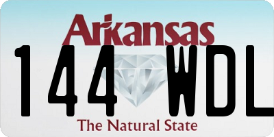 AR license plate 144WDL