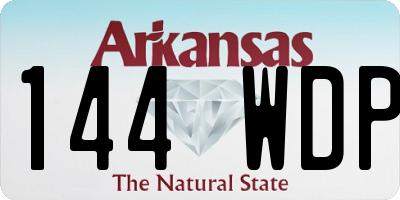 AR license plate 144WDP