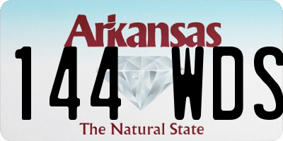 AR license plate 144WDS