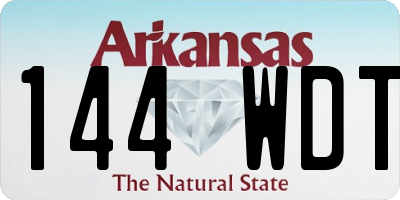 AR license plate 144WDT