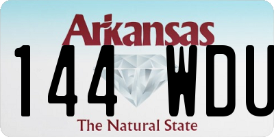 AR license plate 144WDU