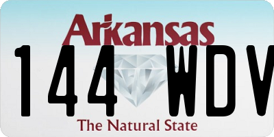 AR license plate 144WDV