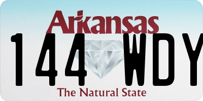 AR license plate 144WDY