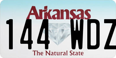 AR license plate 144WDZ