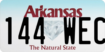 AR license plate 144WEC