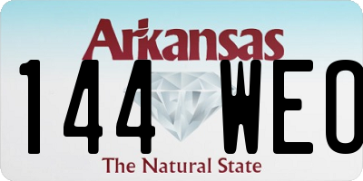 AR license plate 144WEO