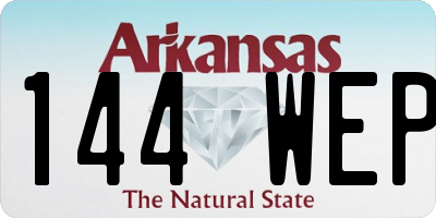 AR license plate 144WEP